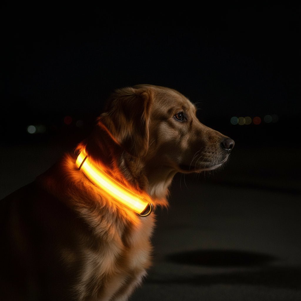Collar de Seguridad LED para Perros con Ajuste Ajustable