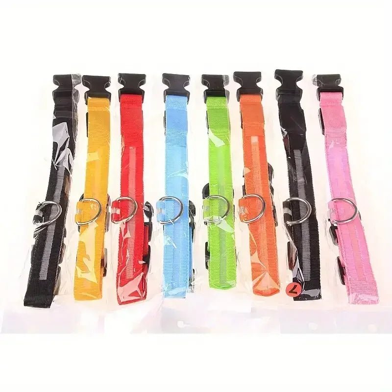 Collar de Seguridad LED para Perros con Ajuste Ajustable