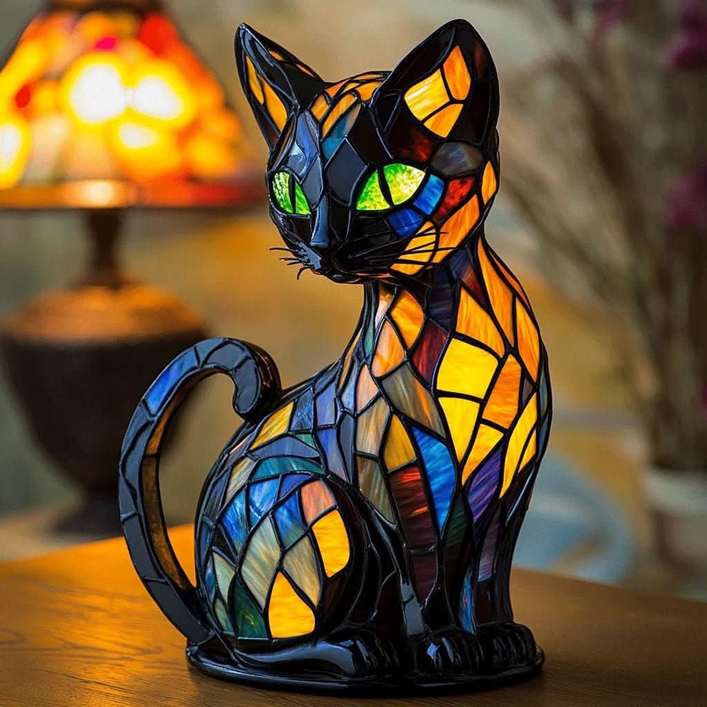 FELILUX – Lámpara de noche LED para gatos juguetona con luz ambiental suave