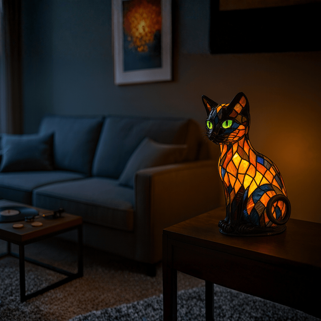 FELILUX – Lámpara de noche LED para gatos juguetona con luz ambiental suave