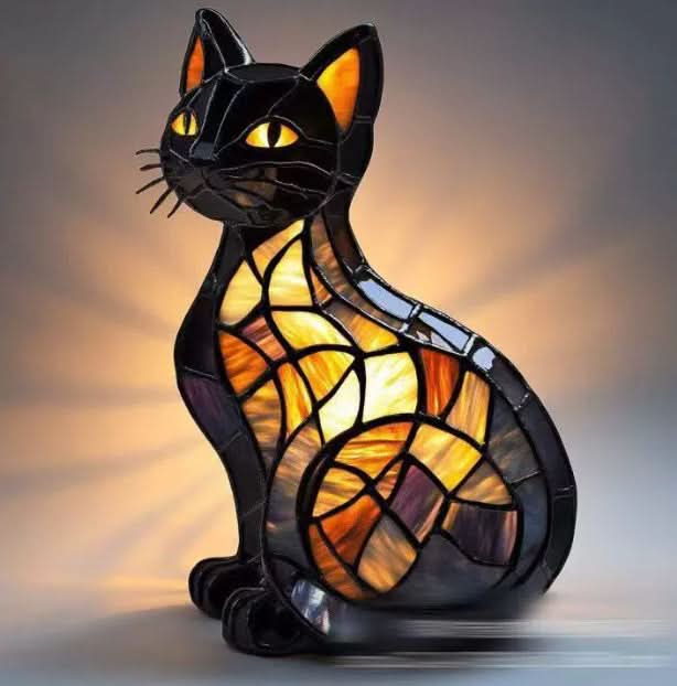 Estatua Brillante – Lámpara de Noche LED Artística con Motivo de Razas de Perros