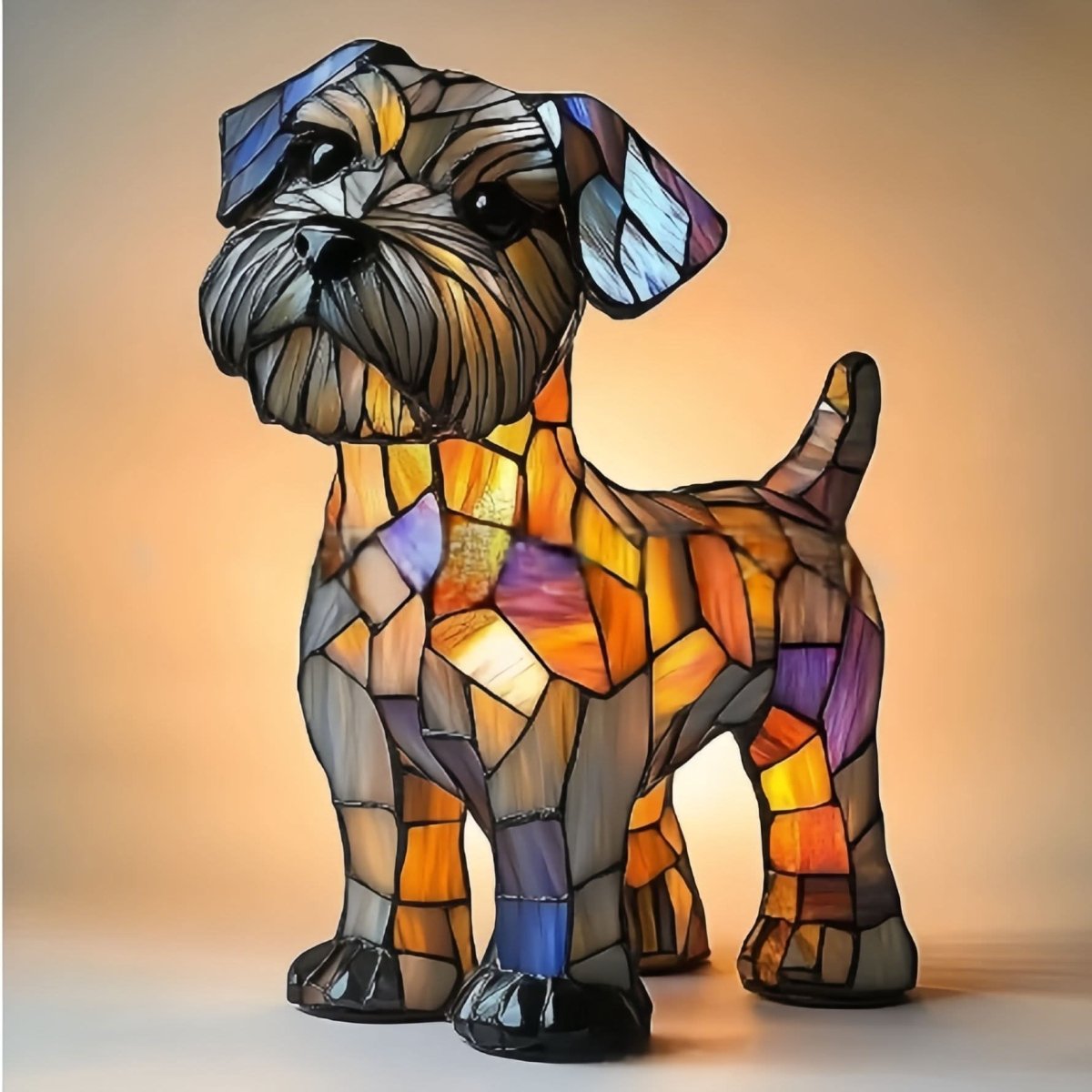 Estatua Brillante – Lámpara de Noche LED Artística con Motivo de Razas de Perros