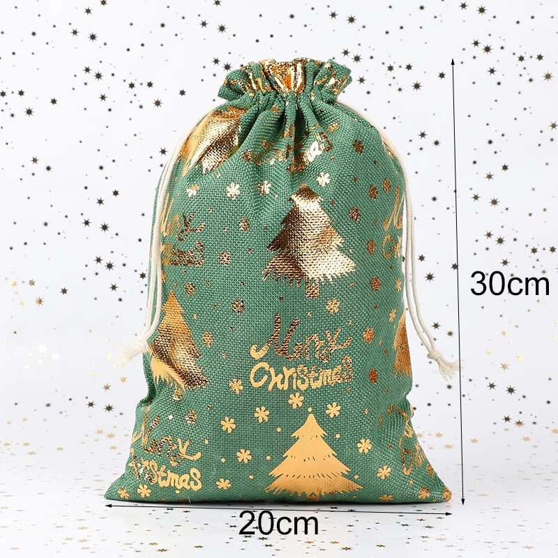 BIOWRAP – Bolsa de tela para regalos de Navidad elegantes y respetuosos con el medio ambiente