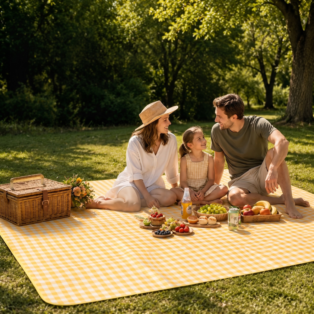 Manta de Picnic Impermeable Plegable con Parte Inferior Aislante
