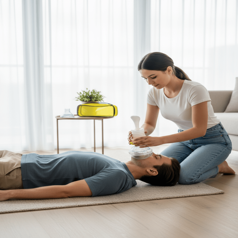 AIRSAFE PRO – Dispositivo anti-asfixia para emergencias en casa y en movimiento