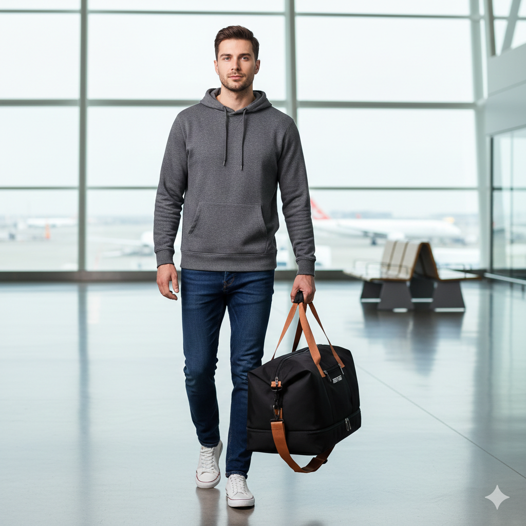 Bolsa de Deporte Espaciosa y Estilosa para Hombres