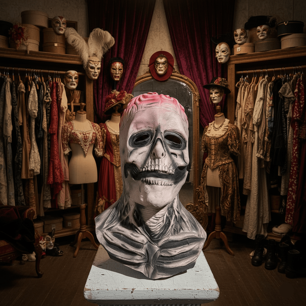DREADSKULL – Masque réaliste de squelette avec chapeau pour une transformation ultime d'Halloween