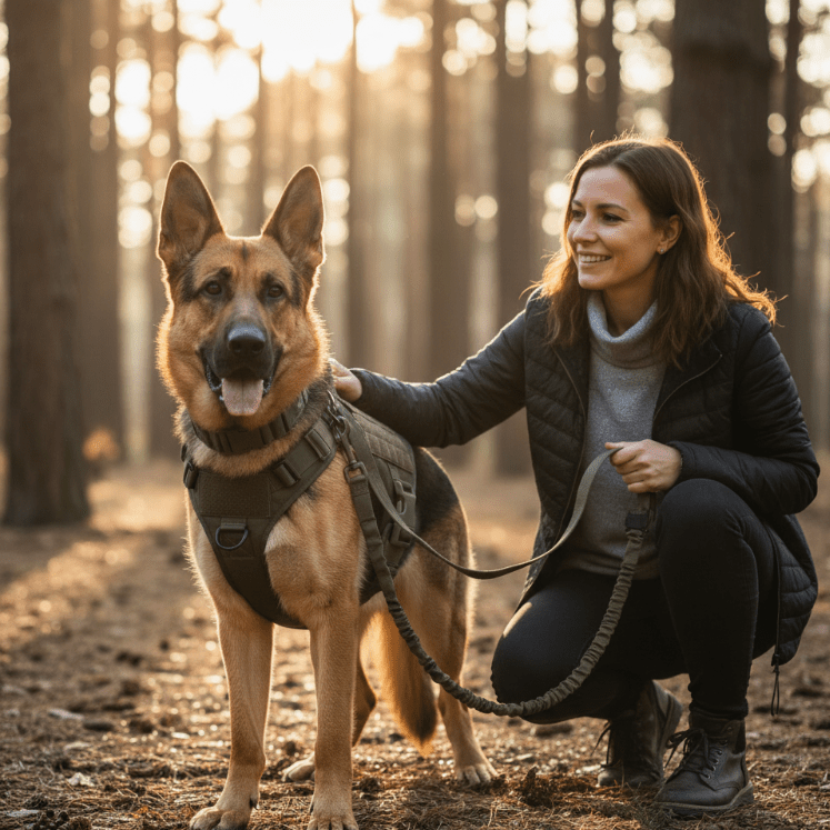TACTICALK9 – Harnais robuste pour chiens pour un contrôle et un confort maximal