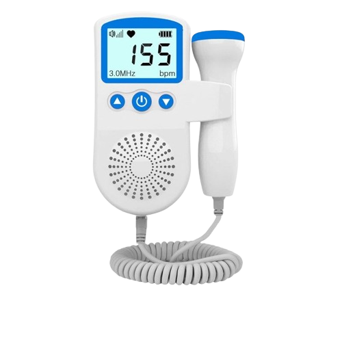 Escuchador de latidos prenatales para bebés - Monitor Doppler fetal portátil para futuras mamás