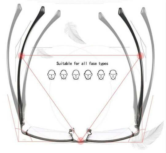 Gafas progresivas inteligentes Optivista | Ajuste automático del campo de visión y filtro azul
