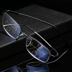 Gafas progresivas inteligentes Optivista | Ajuste automático del campo de visión y filtro azul