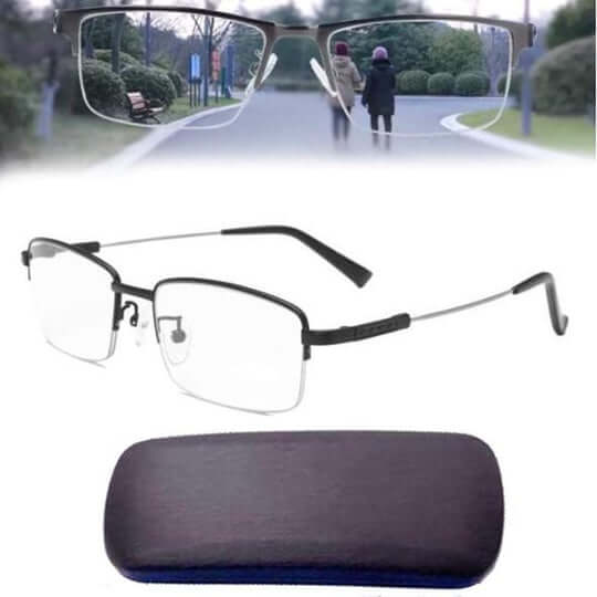 Gafas progresivas inteligentes Optivista | Ajuste automático del campo de visión y filtro azul