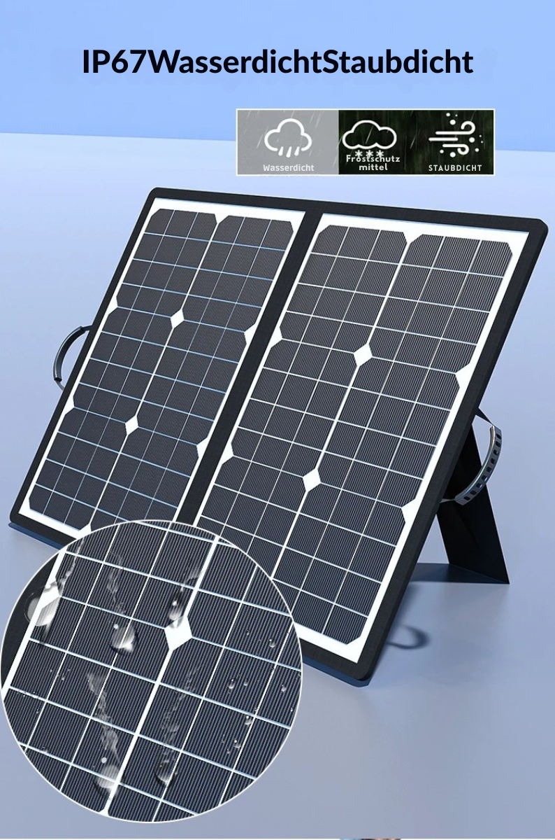 SolaraX 1000W Kit de Panel Solar Plegable | Set Completo con MPPT & USB/Type-C | Para Camping, Auto, Barco y Caravana