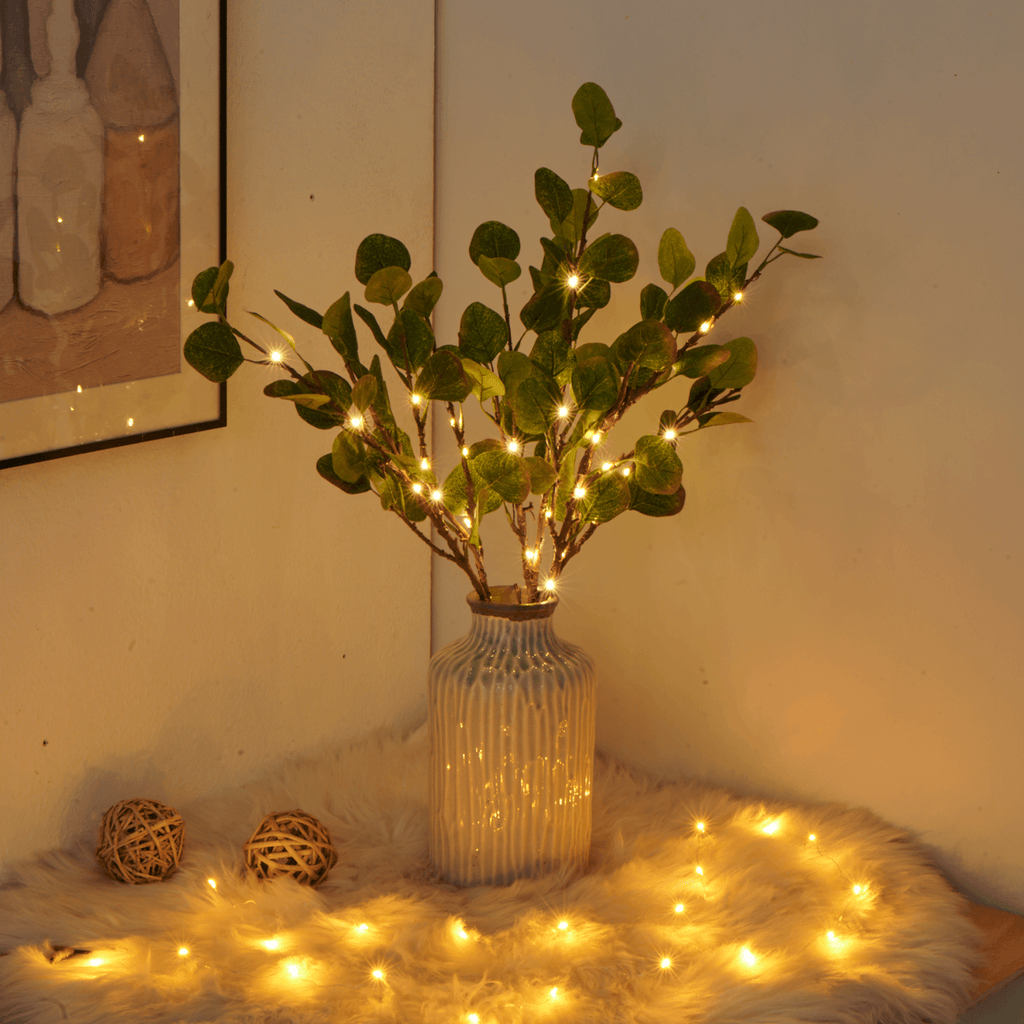 Rama de olivo con luces LED | Luz natural y ambiental