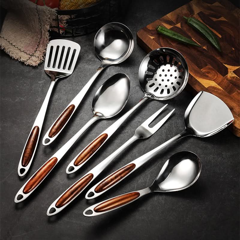 Küchenmeister – Set de Utensilios de Cocina Premium de Acero Inoxidable