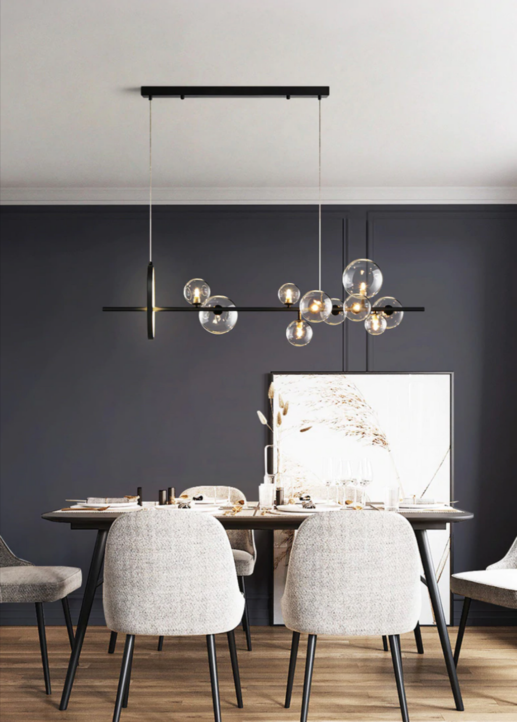 Orbello | Lámpara colgante con esferas de vidrio