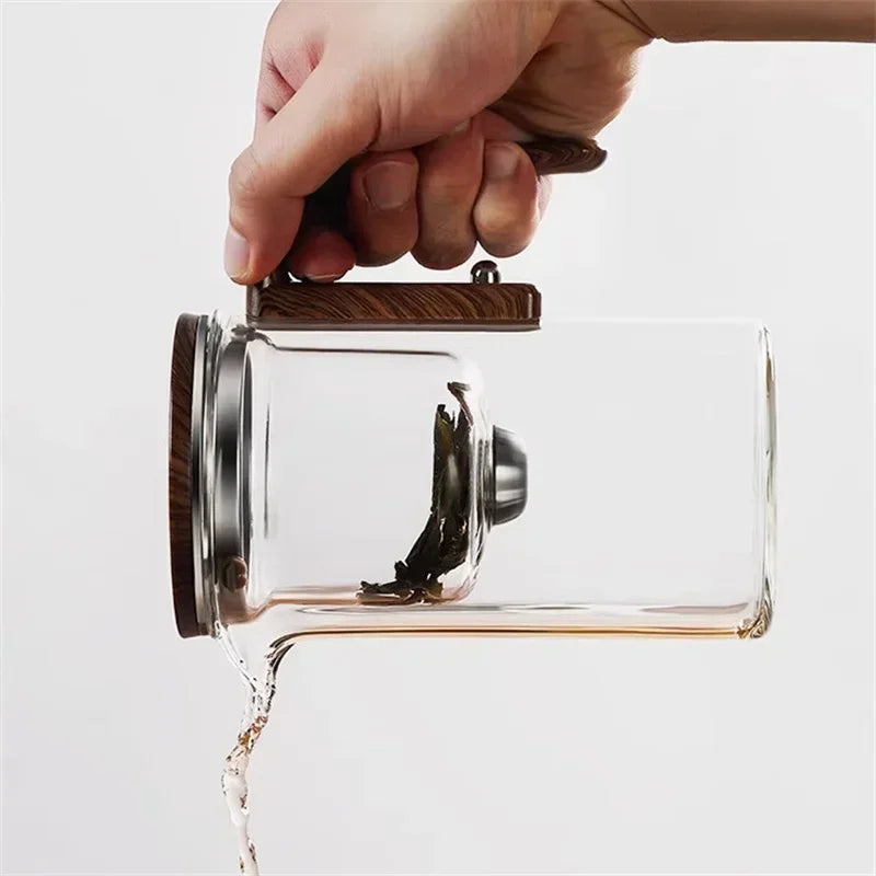Tetera de Vidrio con Infusor para Té Suelto