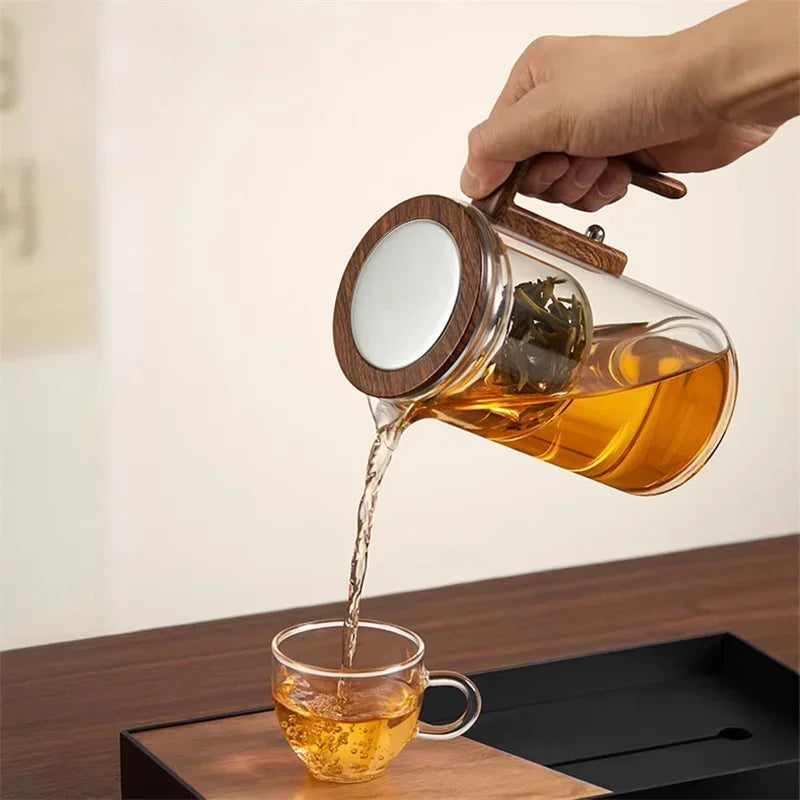 Tetera de Vidrio con Infusor para Té Suelto