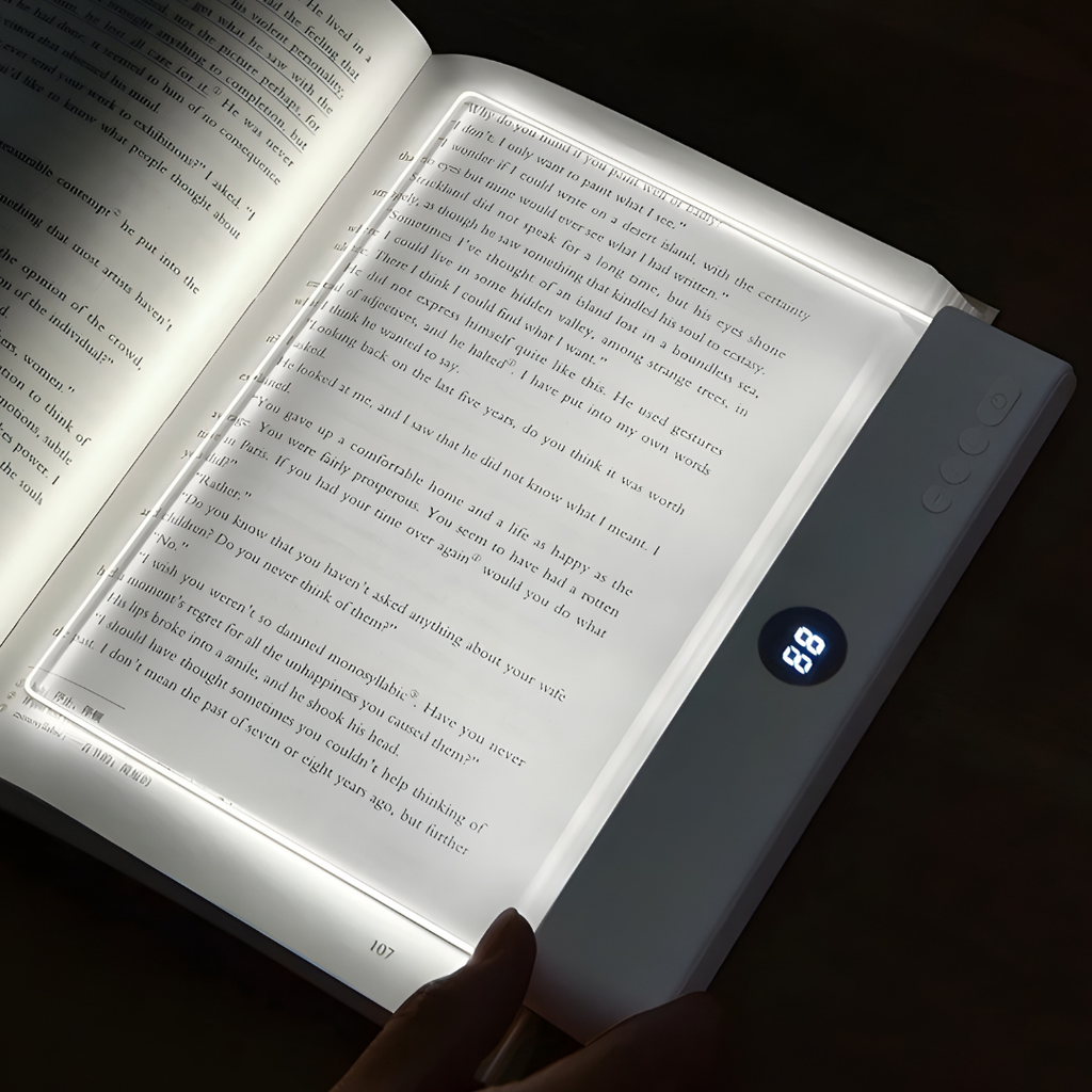 NIGHTBRIGHT - Luz de lectura LED GlowEase con brazo flexible para la cama
