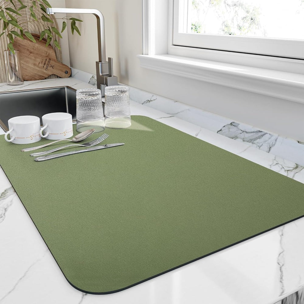 Alfombrilla para Secar Platos de Secado Rápido | Altamente Absorbente