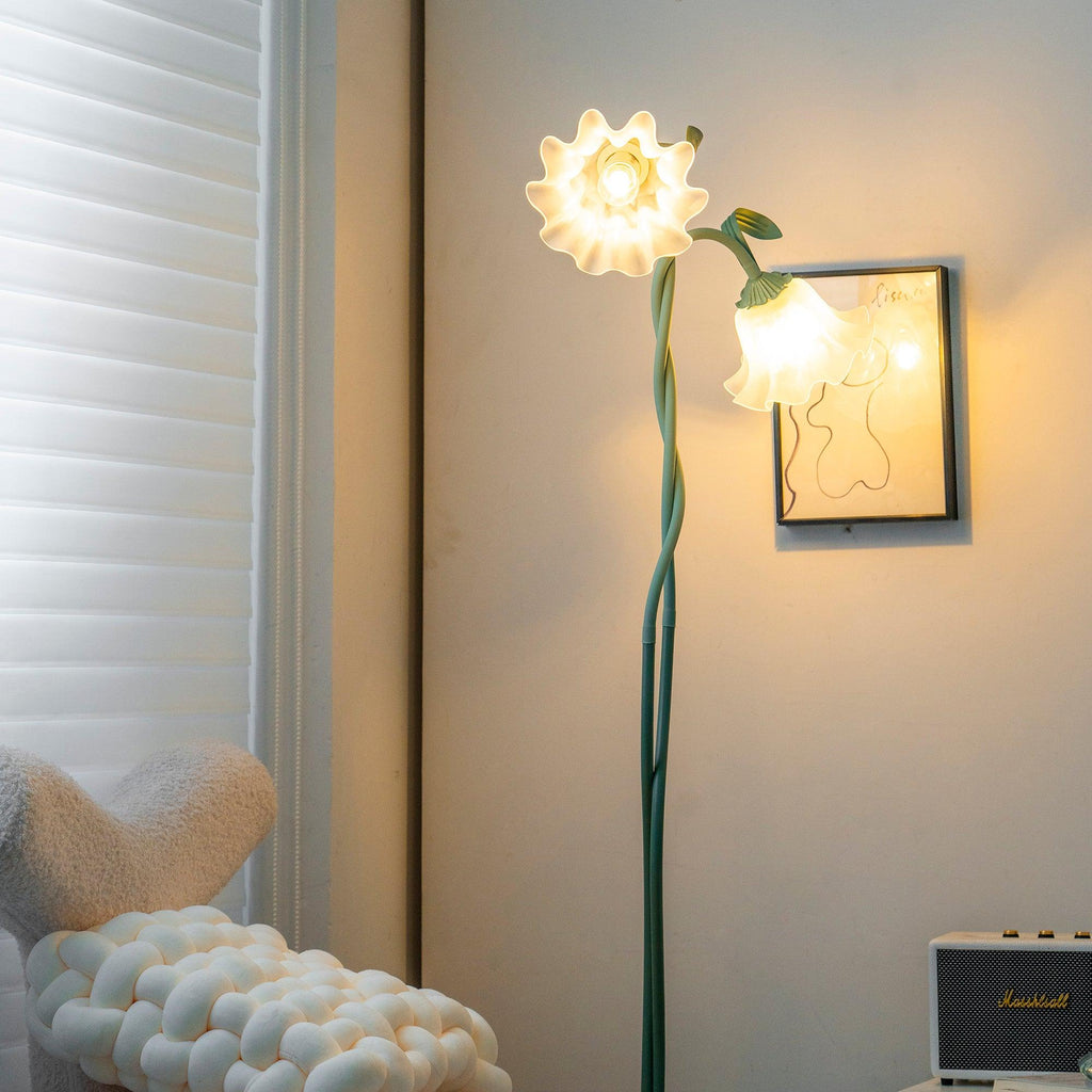 Bloomora | Lámpara de pie de diseño floreciente