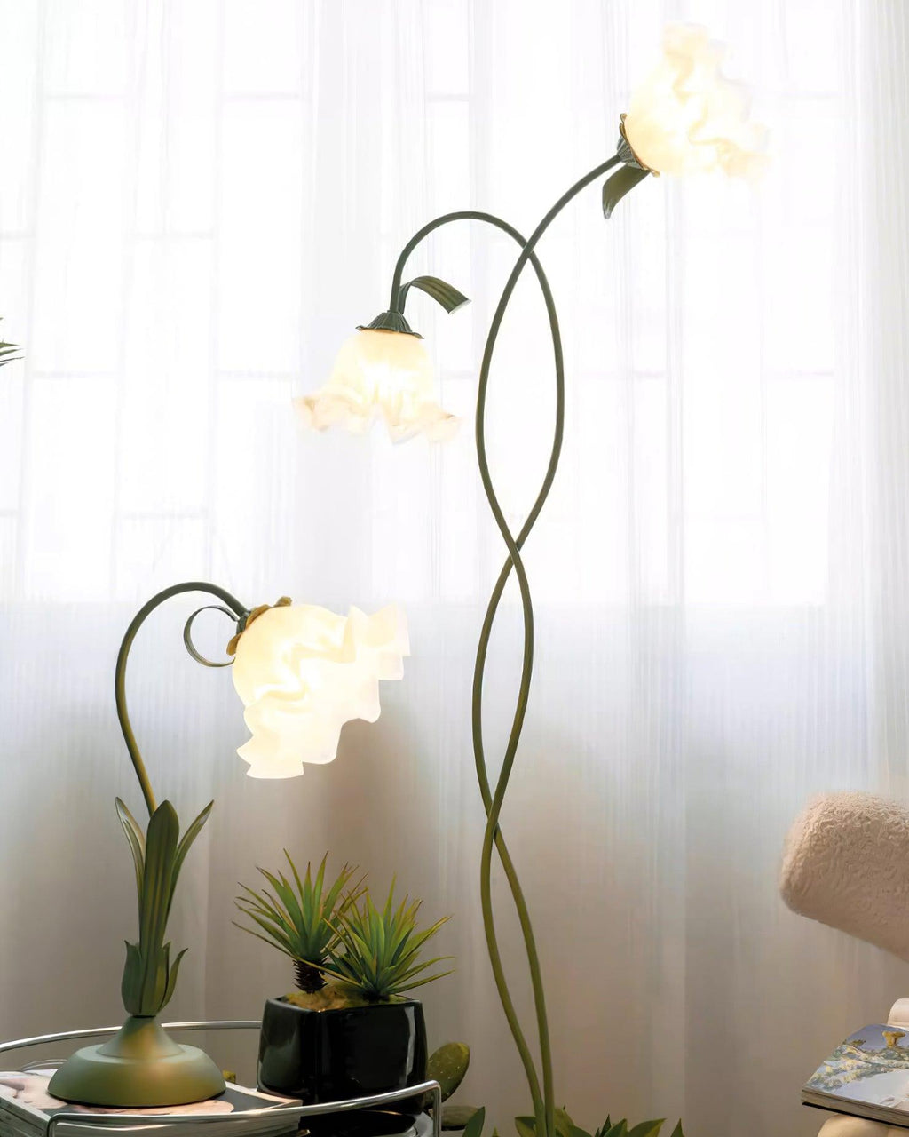 Bloomora | Lámpara de pie de diseño floreciente