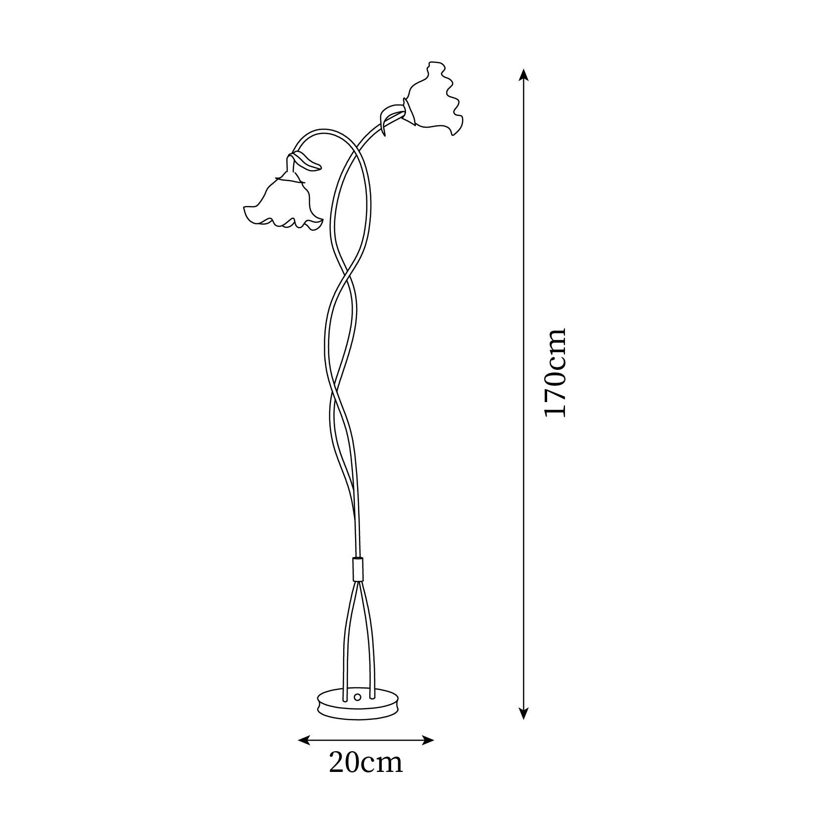 Bloomora | Lámpara de pie de diseño floreciente