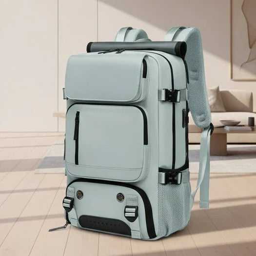 TRAVELMAX Pack – Gran mochila de viaje impermeable con puerto USB