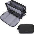 Neceser de Viaje para Hombres con Doble Cierre y Material Resistente al Agua - Negro