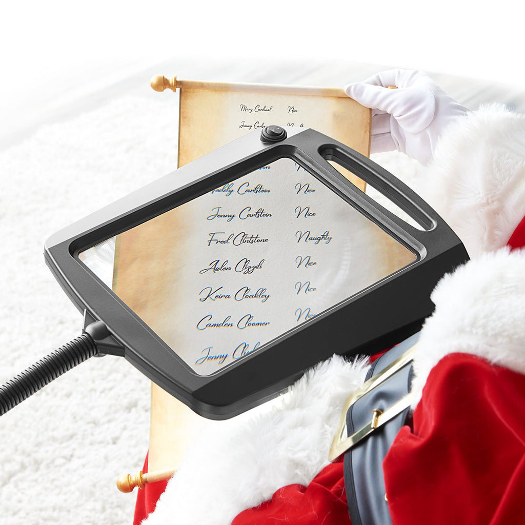 Lámpara de Pie con Lupa y Iluminación LED para Lectura y Trabajo Detallado