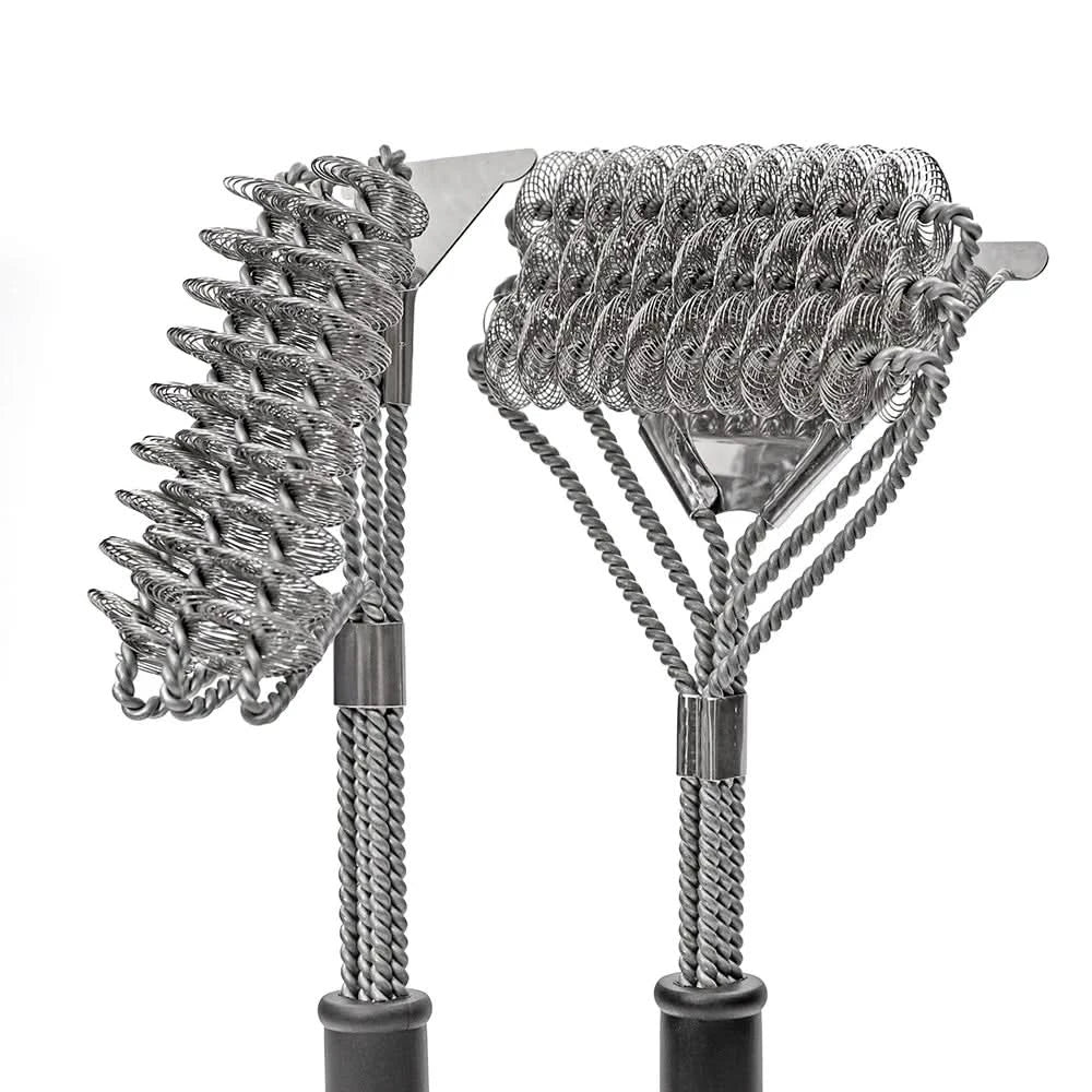 GRILLMASTER – Cepillo de BBQ de acero inoxidable sin cerdas