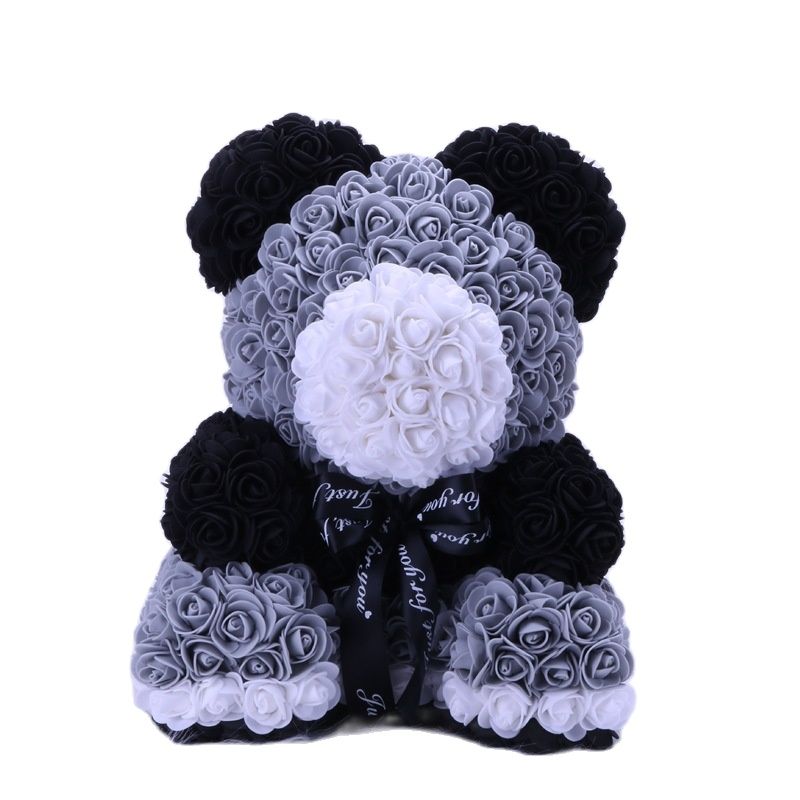 Osito de Peluche con Rosas Artificiales