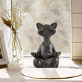 Figura de Gato Buda Meditante