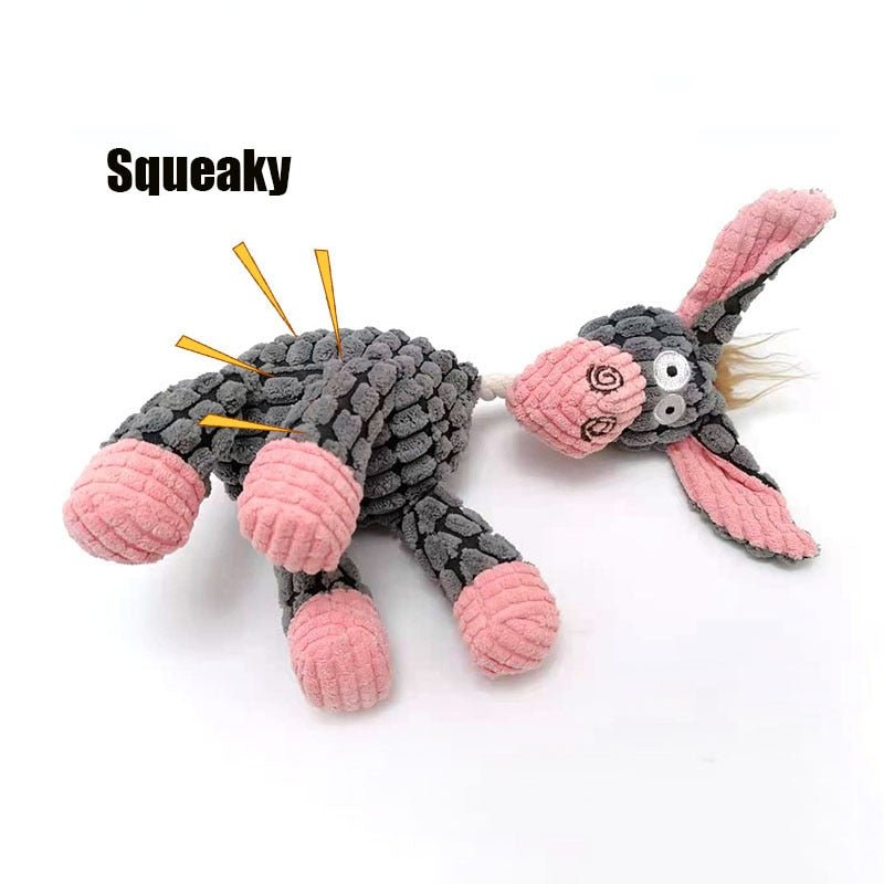 Juguete robusto para perros de peluche | Diseño resistente a mordidas y duradero | Varios modelos