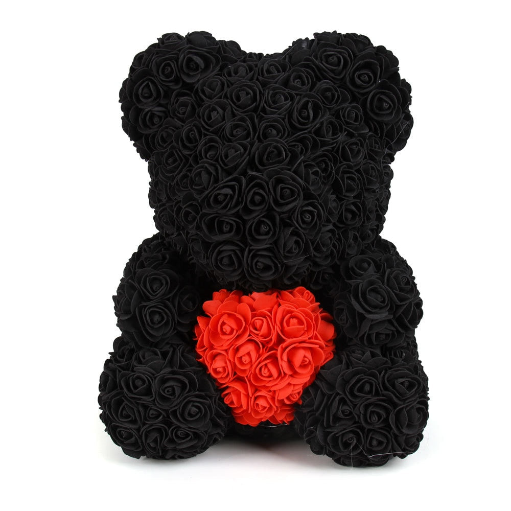 Osito de Peluche con Rosas Artificiales