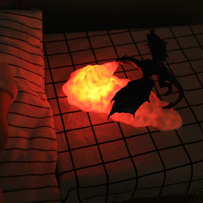 DragonGlow - Lámpara LED recargable de dragón para amantes de la fantasía
