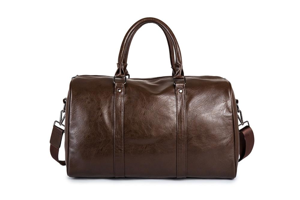 Duffel de piel para hombres