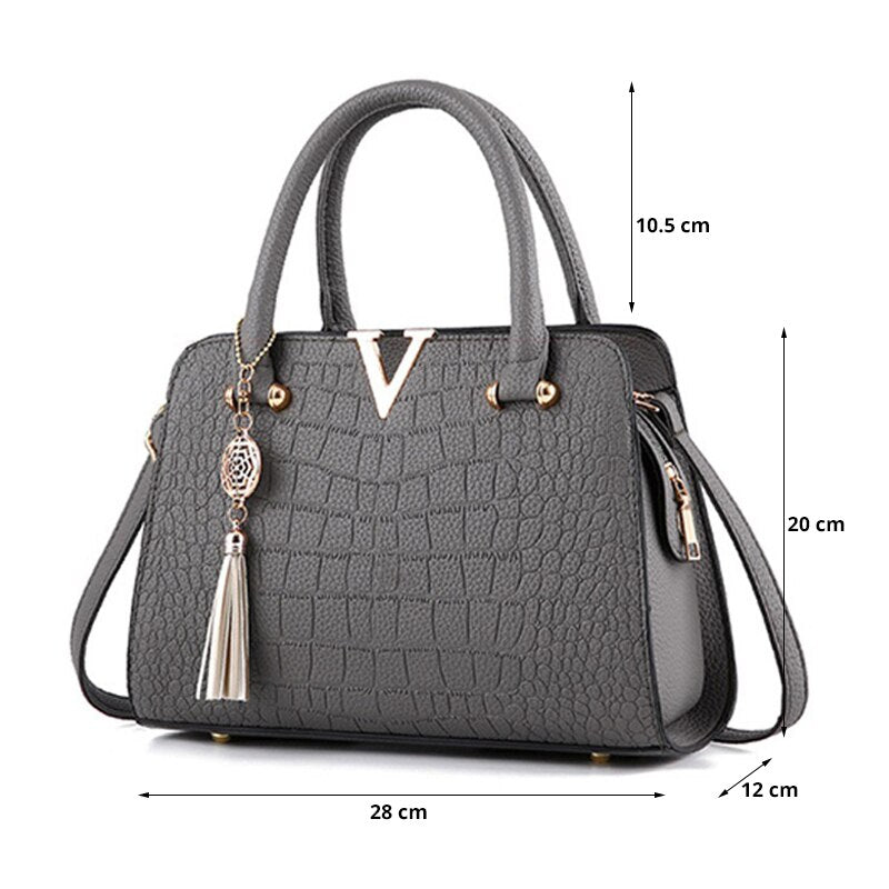 Bolso de piel de cocodrilo