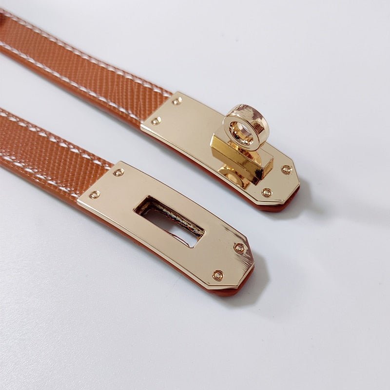 cinturón de cuero ajustable para mujeres