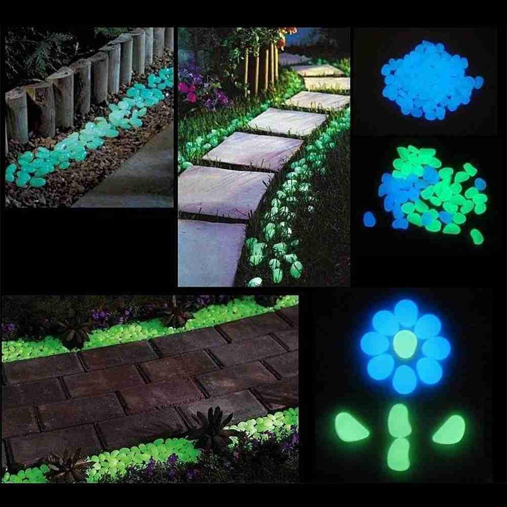 Piedras que brillan en la oscuridad - Piedra de jardín