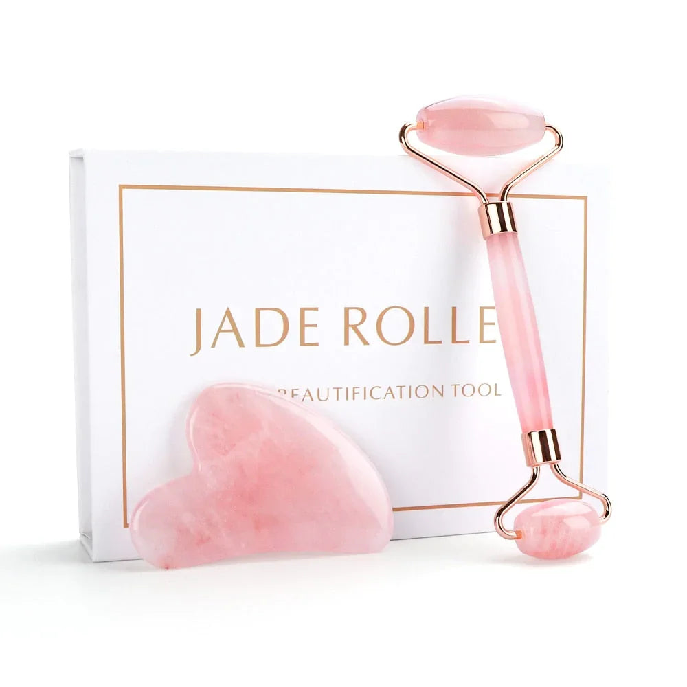 Set de Rodillo de Jade y Gua Sha