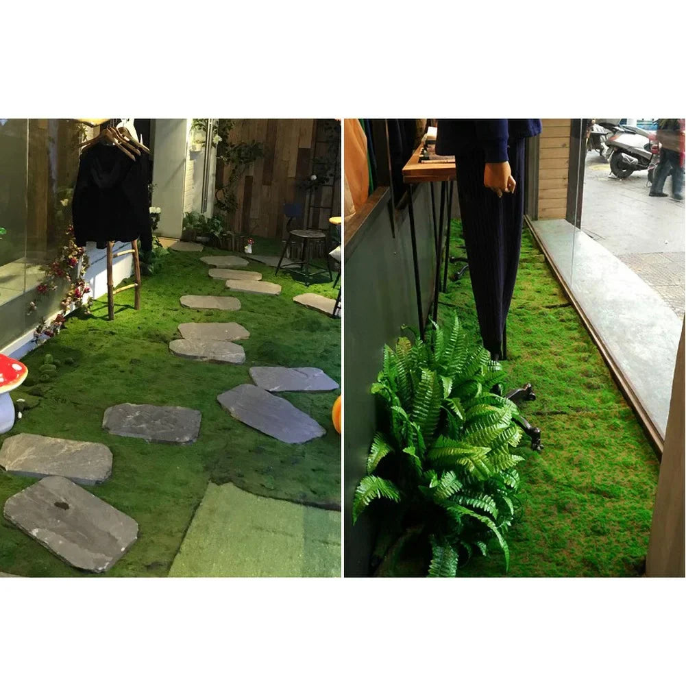 Simulación de Musgo Artificial Césped Artificial Alfombra