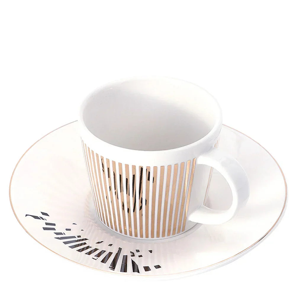 Taza dinámica creativa SLR Leopardo anamórfico taza cebra Luycho juego de tazas de café y té con posavasos 90ml-225ml