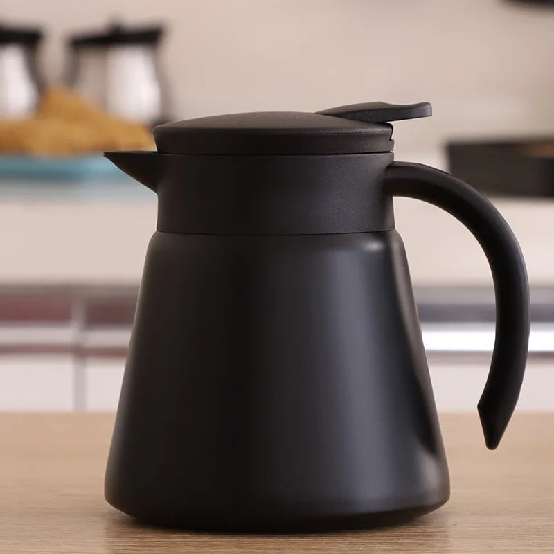 ThermoBrew Jarra Térmica | Acero Inoxidable 304 | Doble Pared & Aislada al Vacío | 6h Caliente / 12h Fría | 0,5 L