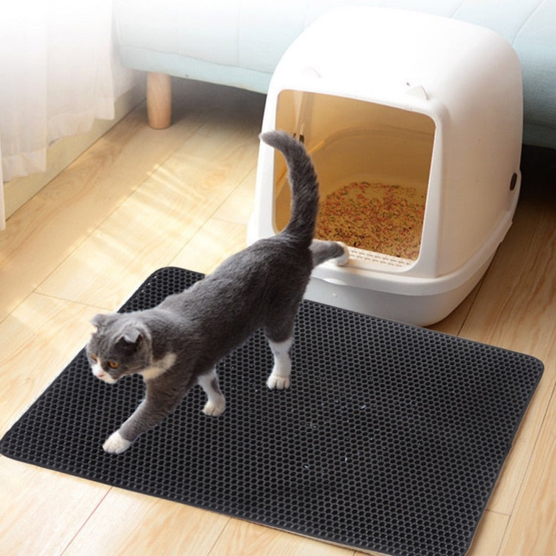 CleanPaws™ – ¡La inteligente alfombra para arena de gatos para un hogar limpio! | 50% DESCUENTO