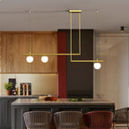 Lana | Lámpara colgante lineal nórdica para mesa de comedor