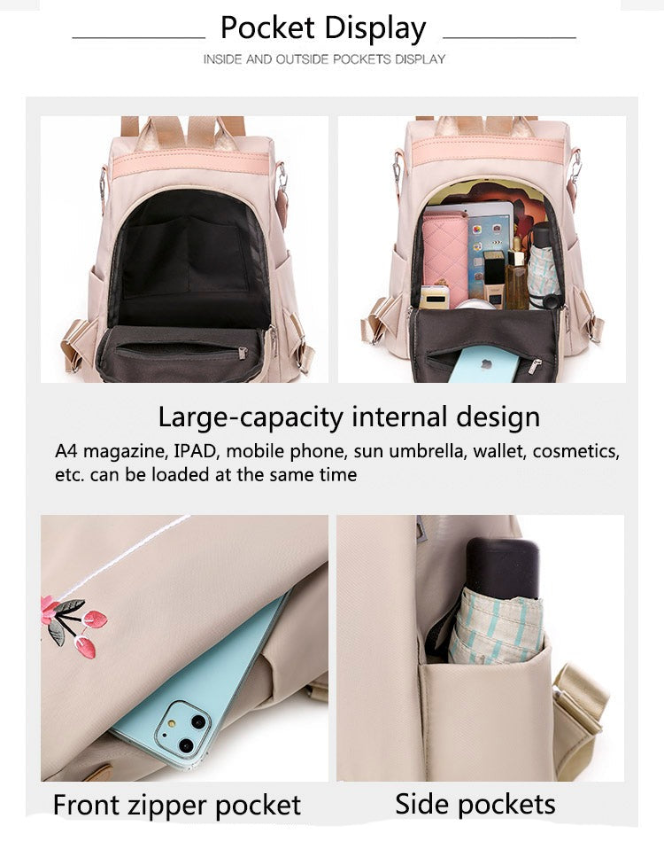 Mochila Oxford de Gran Capacidad Antirrobo