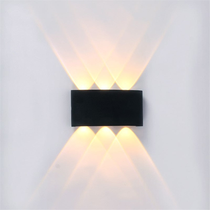 Moderna Lámpara de Pared LED Impermeable para Interiores y Exteriores | Iluminación Elegante y Eficiente Energéticamente