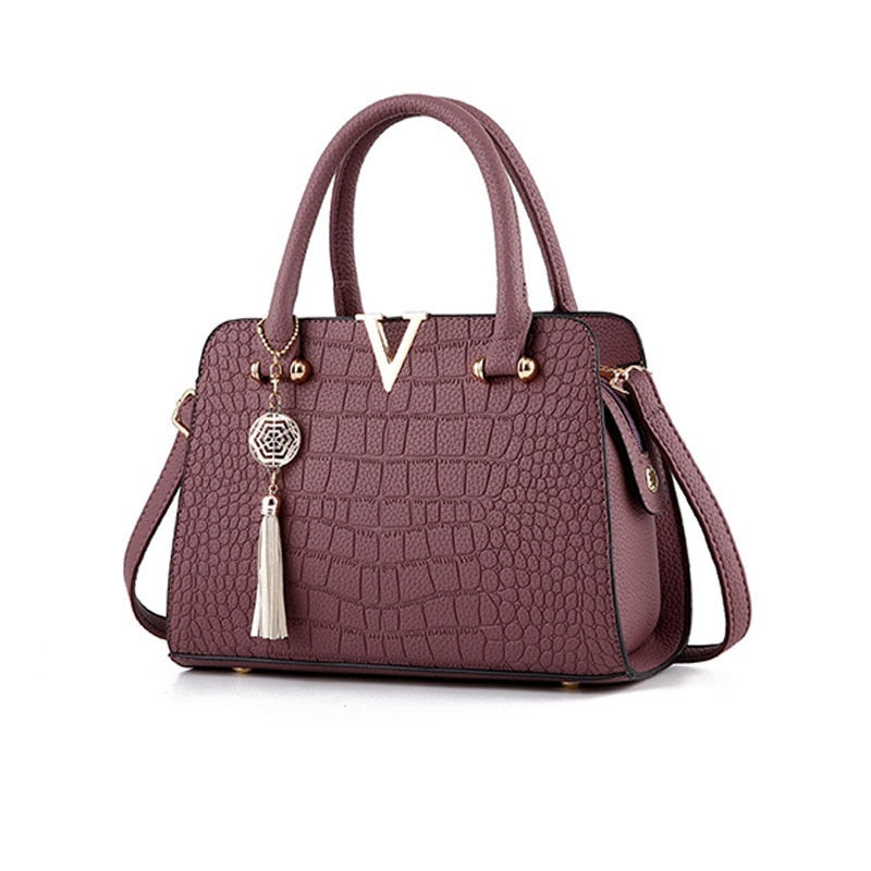 Bolso de piel de cocodrilo