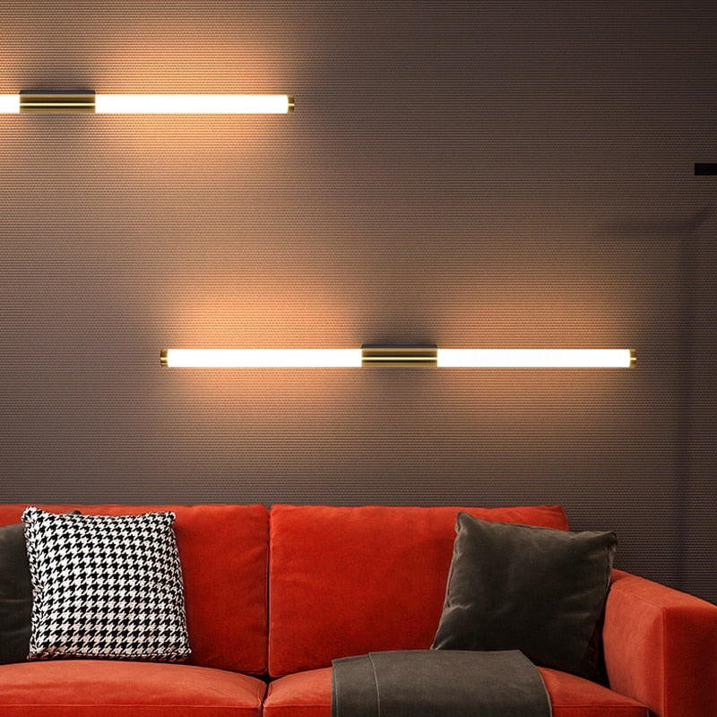 Aurora | Lámpara de pared LED moderna en forma de barra para el dormitorio